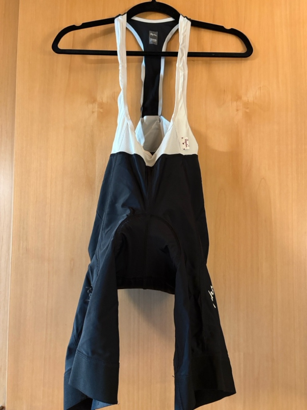 Rapha Black Cycling Bib Shorts with White Logo